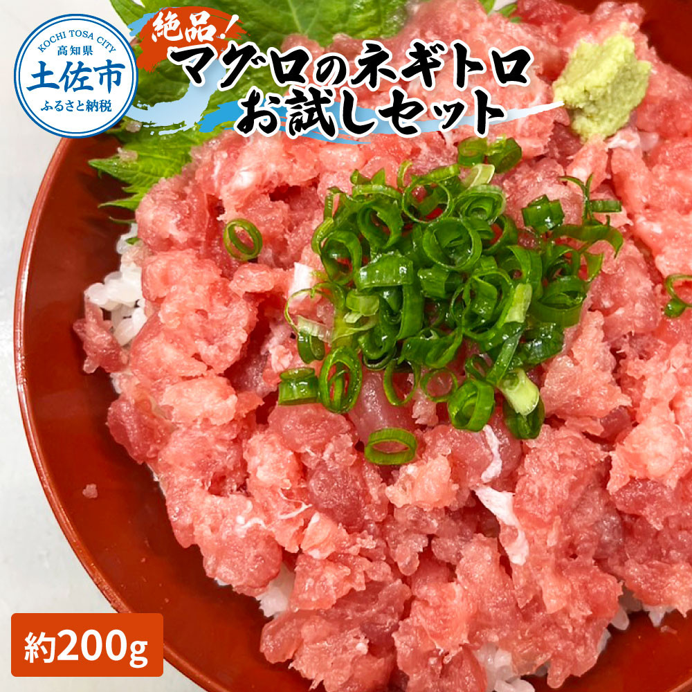 
                  マグロのネギトロ お試しセット 約200g（約1～2人前）薬味・醤油付き まぐろ 本鮪 ねぎとろ ネギトロ 刺身 海鮮 国産 冷凍 お取り寄せ 高知県 土佐市【さかなの森澤マル祐】[BQAM014]
                