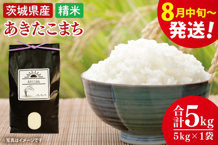 
            【令和7年8月中旬発送】【数量限定】「茨城県産 茨城県産米」「あきたこまち精米５ｋg【米 おこめ 農家直送 直送 茨城県 阿見町】（52-01-2）
          