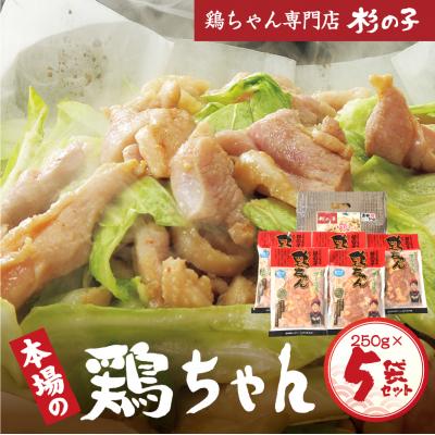 ふるさと納税 下呂市 鶏ちゃん専門店「杉の子」味付き鶏ちゃん 250g×5袋【59-2】