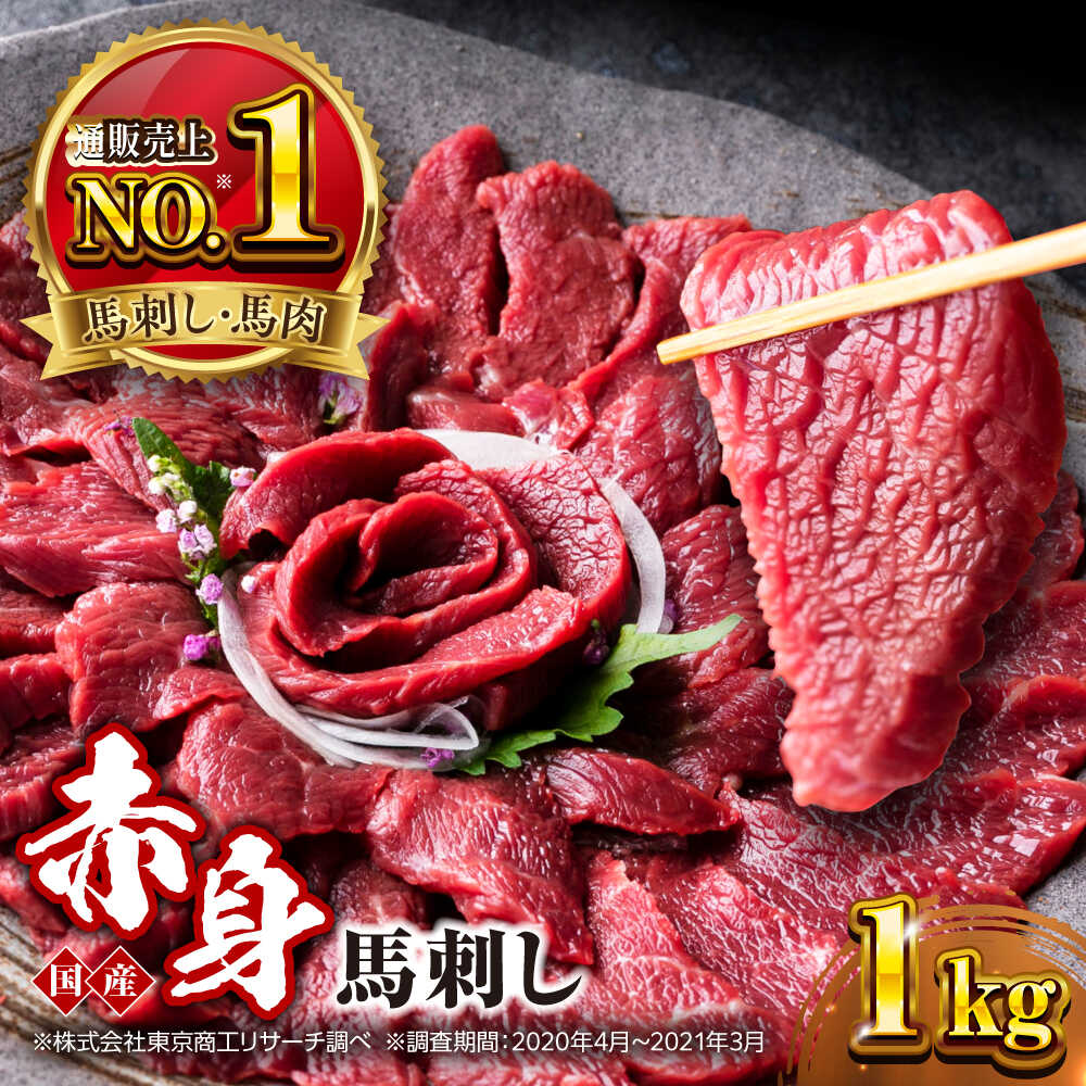 【ふるさと納税】国産 赤身馬刺しセット 約1000g (50g×20パック) 熊本馬刺し ばさし 赤身 馬刺し 小分け 冷凍 馬肉 馬刺 ヘルシー 真空 パック おつまみ 晩酌 ジビエ 刺し身 ホースミート 馬肉 basashi【株式会社 利他フーズ】 [AYBP032]