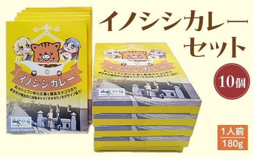 イノシシカレーセット（１０個） カレー レトルト イノシシ肉 猪 いのしし