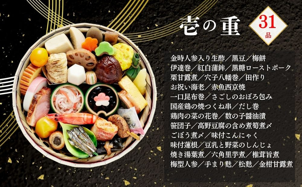 おせち 花籠一段(一段重・1人前)《2027年 数量限定》【京菜味 のむら】｜京都 おせち 人気 和風 正月［ 京都 おせち おせち料理 お節 京料理 人気 おすすめ 2027 正月 お祝い グルメ 