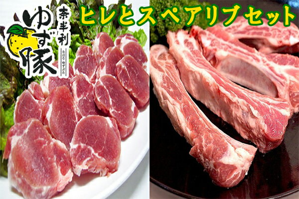 【ふるさと納税】奈半利ゆず豚ヒレとスペアリブセット　豚肉 スペアリブ ヒレ ゆず豚 高知県 奈半利町