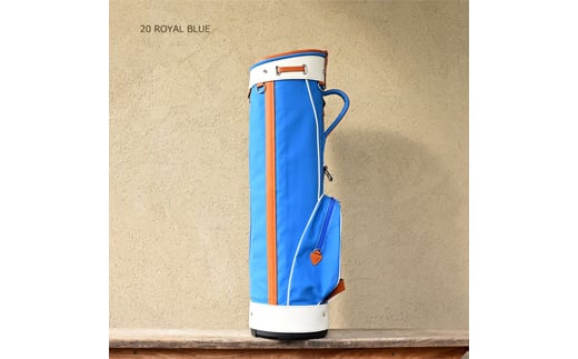 木の庄帆布 ゴルフバッグ ピアノ線 キャディバッグ(ロイヤルブルー)/ KinoshoTRANSIT キャディーバッグ カートバッグ ゴルフ用品 軽量 帆布製 メンズ レディース ブルー 青色【2024年モデル】