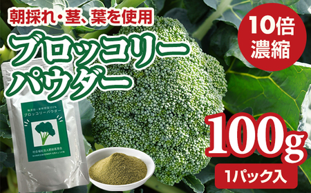 新鮮 朝採れ ブロッコリーパウダー100g A080-024 栄養補助 機能性食品 濃縮 葉酸 ビタミン 離乳食 6次化商品 お菓子作り 野菜不足 社会福祉 就労支援 佐賀県 小城市