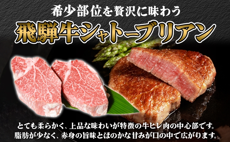 飛騨牛 ステーキ 2種 食べ比べ 計約1.6kg シャトーブリアン サーロイン 各約800g 肉 牛肉 和牛 ブランド牛 お肉 ビーフ A4ランク A5ランク 国産 お取り寄せ ご褒美 豪華 グルメ 