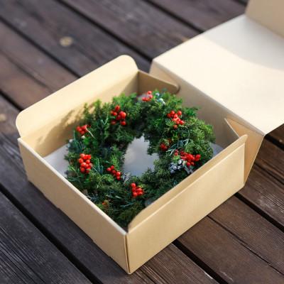 ふるさと納税 山梨市 クリスマスを彩るナチュラルテイストのプリザーブドフラワーリース |  | 03