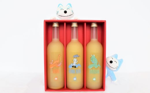 11ぴきのねこの仲間たちジュース（720ml×3本）【藤原農園】