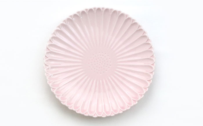 【波佐見焼】マリーゴールド プレート M ライトピンク 5枚セット ケーキ皿 取り皿【翔芳窯】 [FE127]