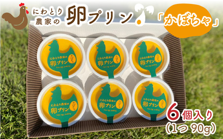 にわとり農家の卵プリン「かぼちゃ」90g × 6個セット 【かぼちゃプリン カボチャプリン たまごプリン ぷりん 卵 洋菓子 おかし お菓子 スイーツ デザート 濃厚 ギフト おすすめ 美味しい 人気 お歳暮 敬老の日 お中元】 [A-4933]