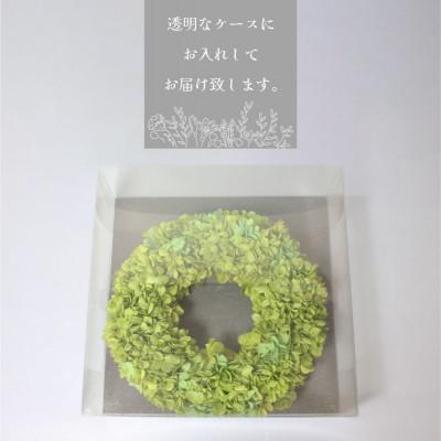 ふるさと納税 美浜町 ブリザーブドフラワー　リース <グリーン>23cm |  | 03