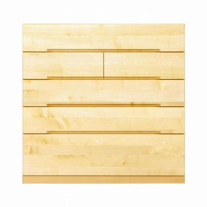 【ふるさと納税】チェスト タンス 幅102 5段 奥行44 メープル 無垢 桐たんす 箪笥 婚礼 衣類収納 大川家具 丸田木工 ナテュール | 家具 ファニチャー 人気 おすすめ 送料無料