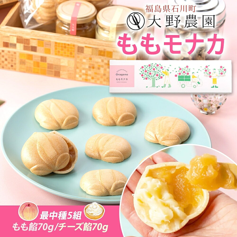 【ふるさと納税】ももモナカボックス もも 桃 もなか 加工品 お取り寄せ 贅沢 グルメ 贈答 ギフト 常温 送料無料 大野農園 福島県 石川町【19017AA0101】