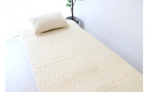 沐布 持続冷感敷パッド シングルサイズ 1枚入 100cm × 205cm
