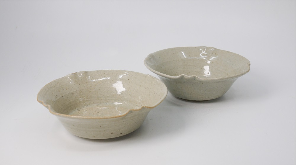 
ED020　【染付四方花弁小鉢 弐枚】2枚セット 小皿 皿 小鉢 食器 陶芸品 焼物 陶器 工芸品 限定 佐賀 おしゃれ みやき町
