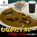 【ふるさと納税】むなかた牛カレー 24缶（48人前分) 【すすき牧場】_HA1269　送料無料福岡県 宗像市 からだにやさしい 美味しい 柔らかい 歯切れのよい食感 旨味 常温 2年 電子レンジ