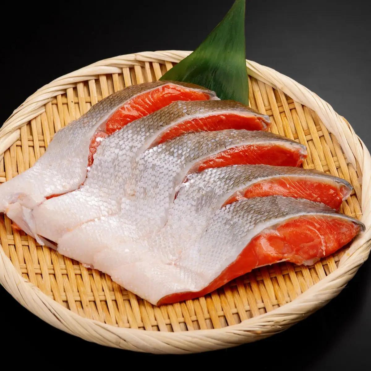 朝食セット 天然紅鮭切り身 5切と網走湖のしじみ貝 1kg ABE114
