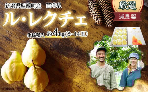 
            【特選】西洋梨ルレクチェ約4kg（8～14玉）化粧箱入
          