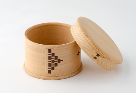 【大館曲げわっぱ】白木　おひつ五寸(２合) 【配送日指定不可】　815P6003