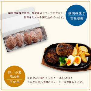 手ごねハンバーグ 合計2kg（200g×10個） / 訳あり 冷凍 ハンバーグ 綾部市 / DINING Matsui［BSAD004］