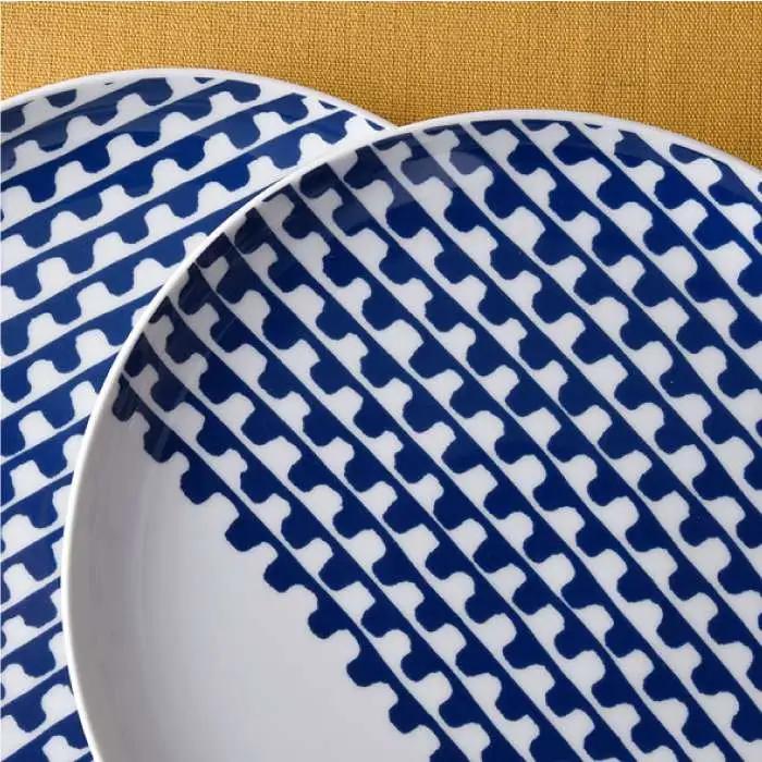 【波佐見焼】シュエット プレート 大 プチプチ5枚セット 食器 皿 【福田陶器店】 [PA173]  波佐見焼