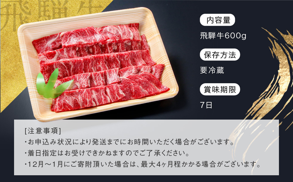 【12月配送】【形不揃い訳あり】A5等級飛騨牛 焼肉 切り落とし600g（冷蔵配送）| 年内発送 牛肉 肉 和牛 キャンプ 肉料理 ブランド牛 不揃い 人気 国産 お取り寄せ グルメ おすすめ 株式会