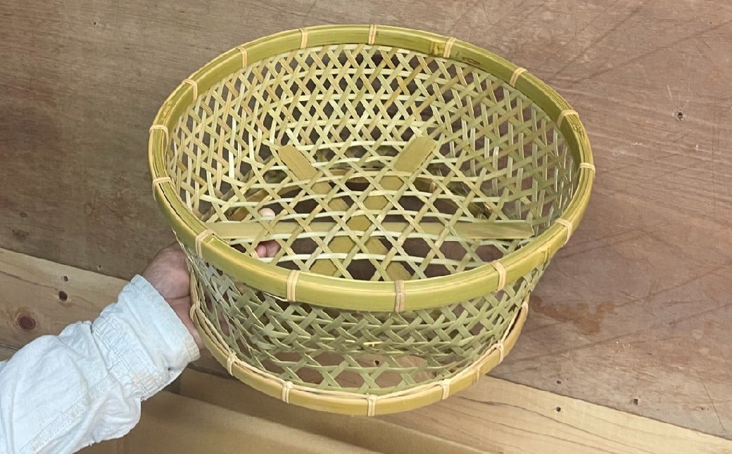 
            【栗山商店】西川登竹細工／籐巻椀かご
          