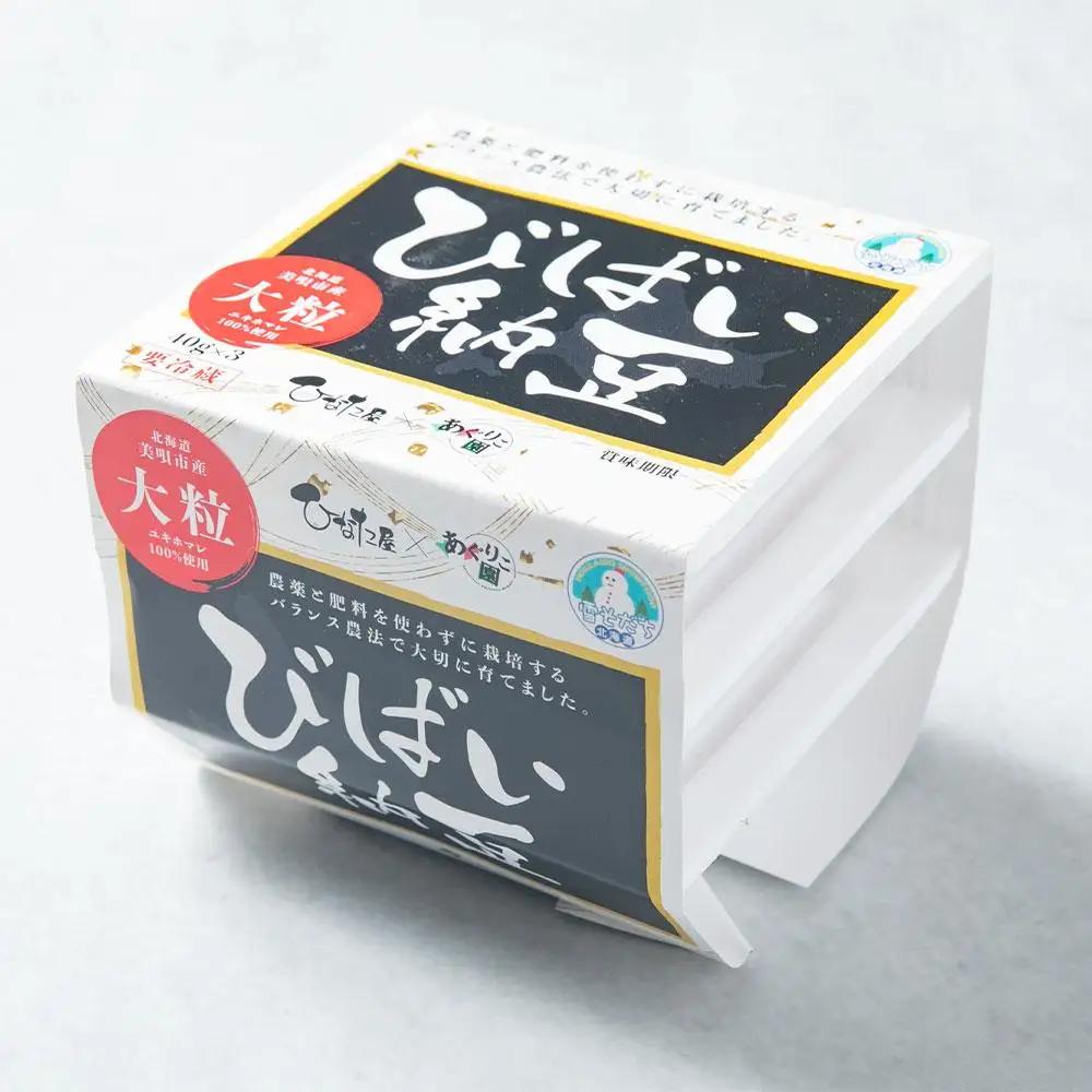 びばい納豆　北海道美唄市産大粒ユキホマレ100％使用40ｇ×36パックセット