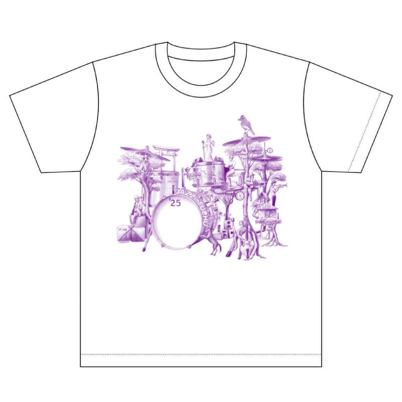 
            【カラー紫】JAZZinFUCHUと府中市の協働が奏でるハーモニーTシャツ
          