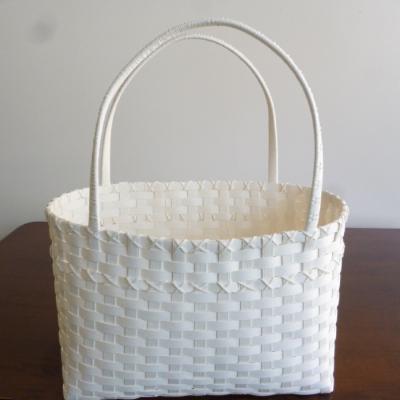 ふるさと納税 紋別市 手作りのカゴ 3点セット(白&レンガ) |  | 02