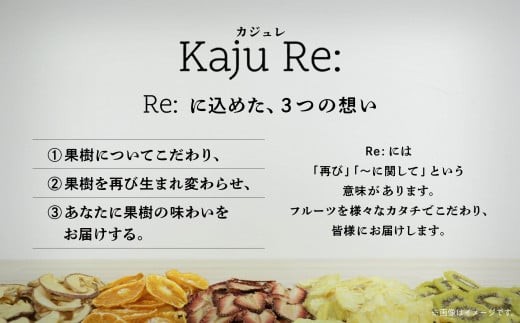 Kaju Re: ドライフルーツ アソート4袋セット フルーツ 旬の果物 ｜ 石川県 小松市 【Kaju Re:】