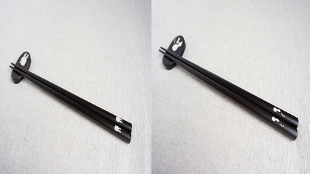 【貝象嵌】貝象嵌箸 1膳セット 黒檀 岩手県 北上市 夢工房 E0306 黒檀 縁起物 木工品 ハンドメイド 贈り物 お祝い 記念品 ギフト プレゼン かわいい 工芸品  柄 選択可能 桜 紅葉 ふく