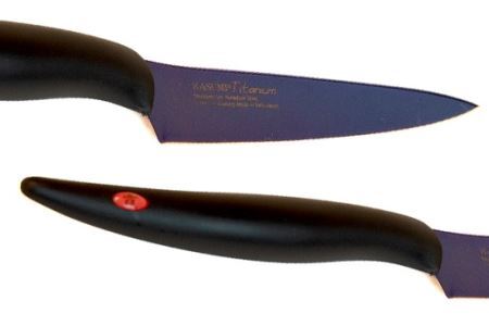【高島屋選定品】＜SUMIKAMA (スミカマ)＞　霞　ペティナイフ（チタンコーティング）ミッドナイトブルー 59E1522