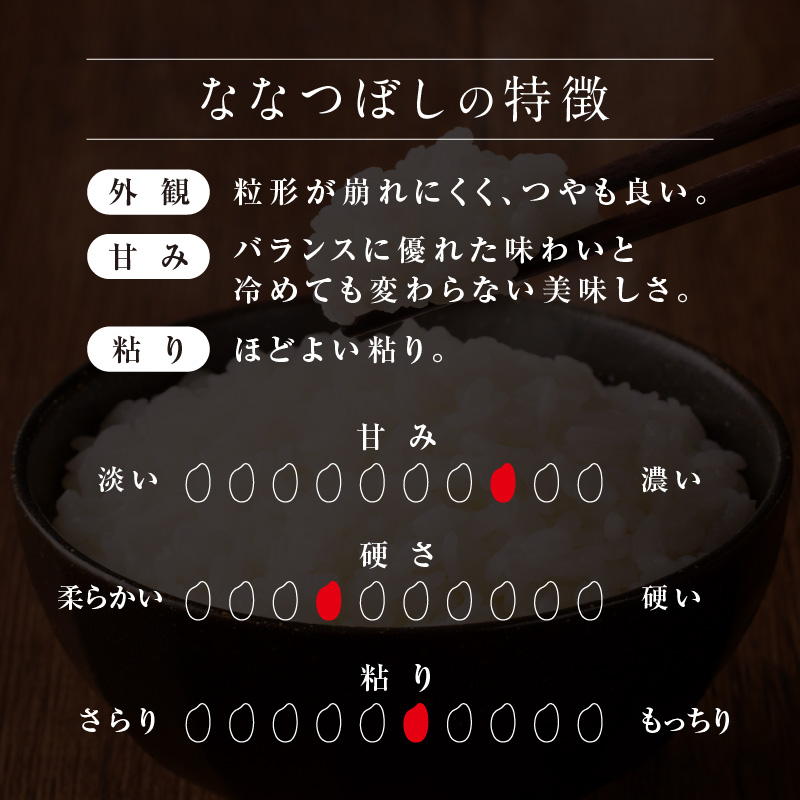 【8月配送】 うりゅう米 ななつぼし 10kg（5kg×2袋）