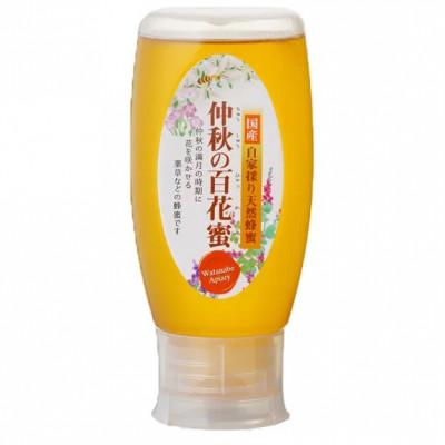 ふるさと納税 二本松市 自家採り国産天然はちみつ「百花蜜」スタンドボトル 500g