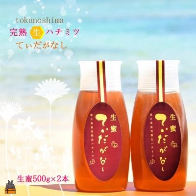 ふるさと納税 徳之島町 徳之島産完熟“生”ハチミツ「てぃだがなし」(大)(500g×2本)