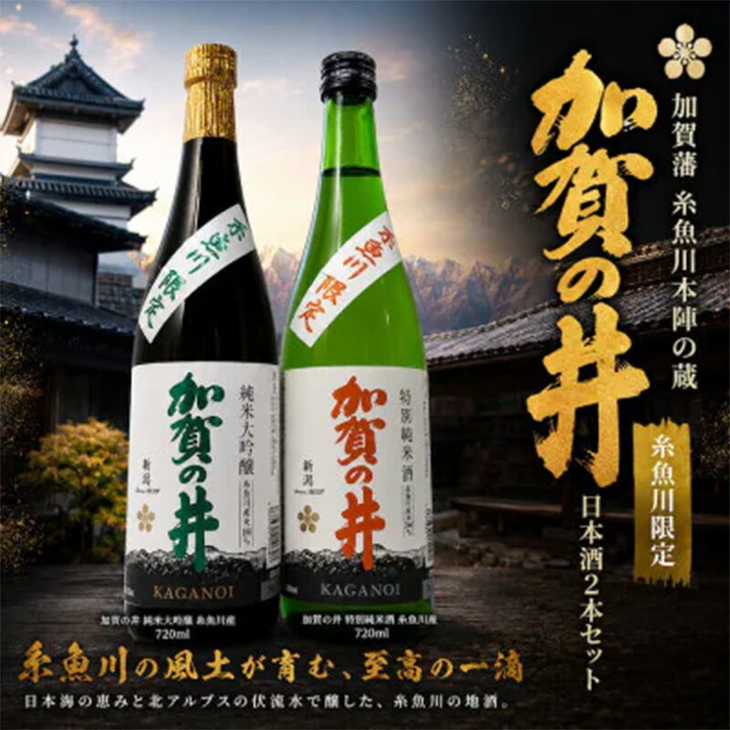 【ふるさと納税】加賀の井 純米大吟醸と特別純米酒 糸魚川産の2本セット(720ml×2本)【日本酒 地酒 新潟 糸魚川 720ml 】