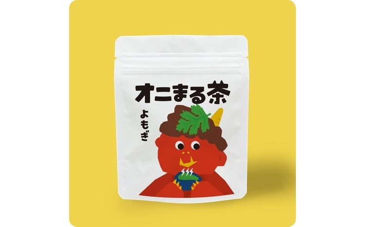 オニまる茶　農薬不使用・無添加の粉末よもぎ茶　6袋セット【machi001-01】