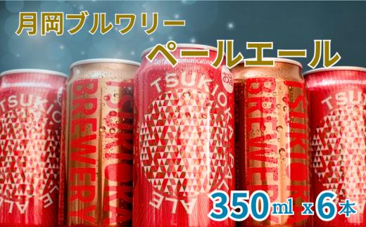 月岡ブルワリー ペールエール 6缶セット 350ml 6本 クラフトビール ビール 地ビール ギフト プレゼント オーストラリア ホップ 女性 初心者 入門 新潟県 新発田市 shinbo015