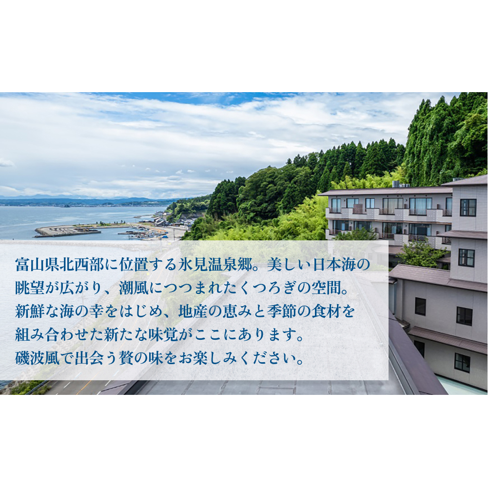 氷見温泉郷 なだうら温泉 元湯 磯波風 宿泊補助券 1万円分 富山県 氷見市 旅行 観光 宿泊 温泉_イメージ2