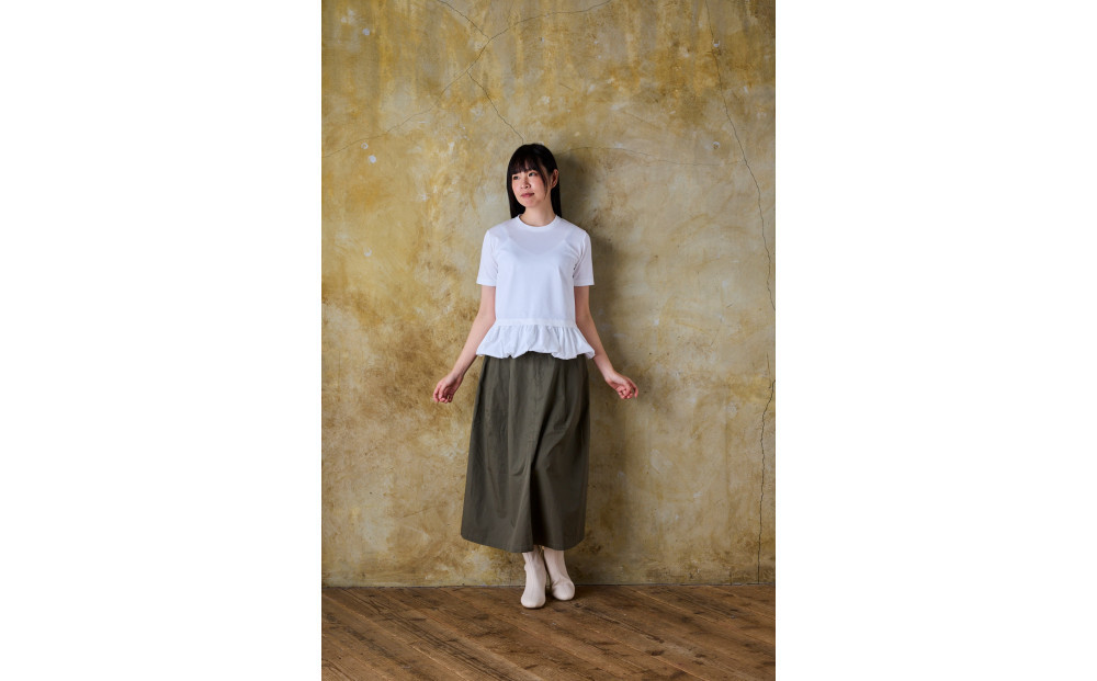 ◆サイズ：2（S-M）◆へプラムヘムTシャツ