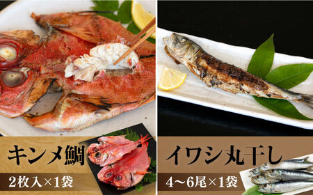 ひものセット（アジ、カマス、キンメ鯛、イワシ丸干し、イカ一夜干し、ワカシ西京漬、ワカシ粕漬）干物 詰め合わせ 魚 鯵 金目鯛 鰯 いか 西京漬け 横須賀【株式会社ユニマットプレシャス】 [AKBZ00