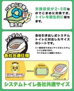 システムトイレ用 ネオシーツST グリーンティー 計200枚 (20枚×計10袋) ペットシーツ 強力消臭 緑茶の香り 衛生的 ペットシート トイレ 猫 ペット 日用品 消耗品 備蓄 防災 静岡県 富