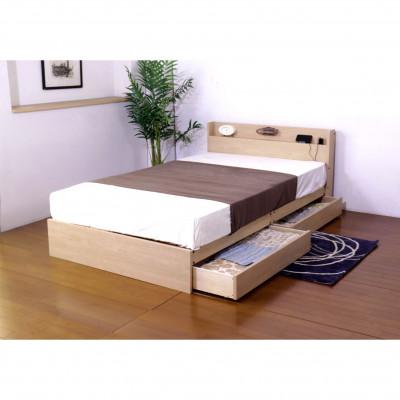 ふるさと納税 知立市 【組立付き】361シングルベッド(ナチュラル)ポケットコイルマットレス付(1553)