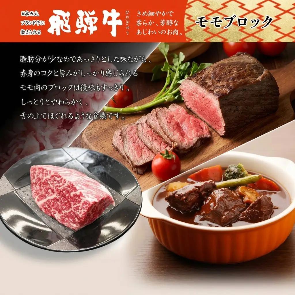 飛騨牛 モモ ブロック 和牛 飛騨牛【300g×3P】【冷凍】