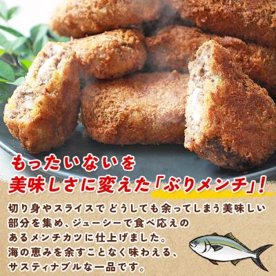 ふるさと納税 西予市 <魚屋さんが作ったジューシー ぶりメンチ 10個入り チーズなし>(株)SakuSakuブリ |  | 02