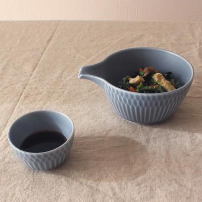 ふるさと納税 瑞浪市 【4個SET】美濃焼 さざなみ お猪口 ブルーグレー 50cc 6×3.2cm 小田陶器 |  | 03