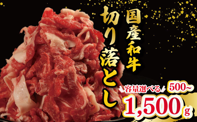 
            切り落とし 肉 選べる 容量 国産和牛 500g 1kg 1.5kg ウデ バラ スライス にく ぎゅう うし 小分け 便利 カレー 肉じゃが すき焼き しゃぶしゃぶ 牛丼 肉炒め 薄切り 焼き肉 おかず 冷凍 人気 おつまみ 贈答 プレゼント 徳島県 吉野川市
          