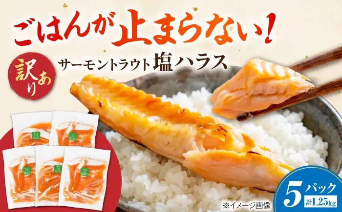 【訳あり】サーモントラウト塩ハラス250g×5パック[AQAJ097]ハラス