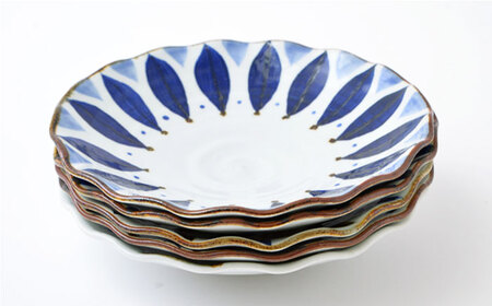 【波佐見焼】 藍の器シリーズ 銘々皿 小皿 5枚セット【福田陶器店】 [PA50]  波佐見焼